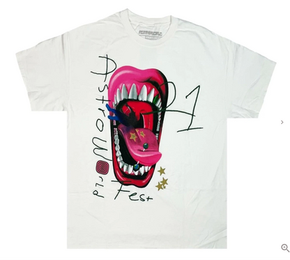 Astroworld Festival 2021 White Mouth T-Shirt