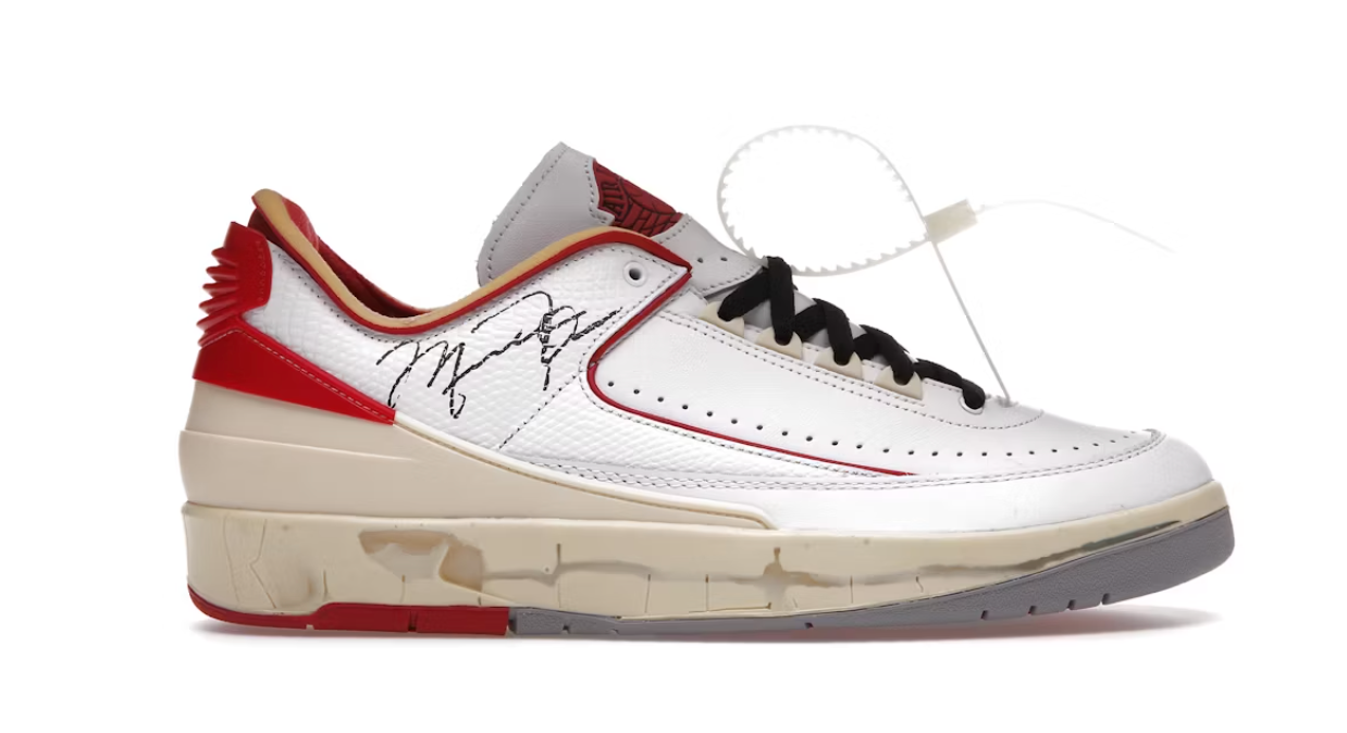 Jordan 2 Retro Low SP Off-White White Red