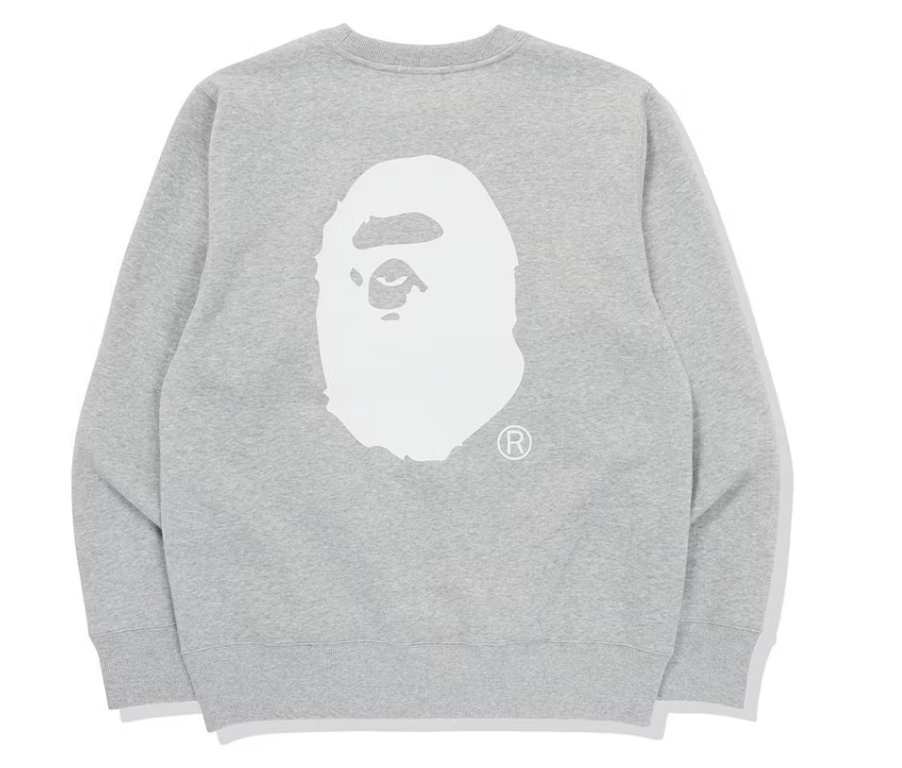 BAPE x Russell Crewneck Gray