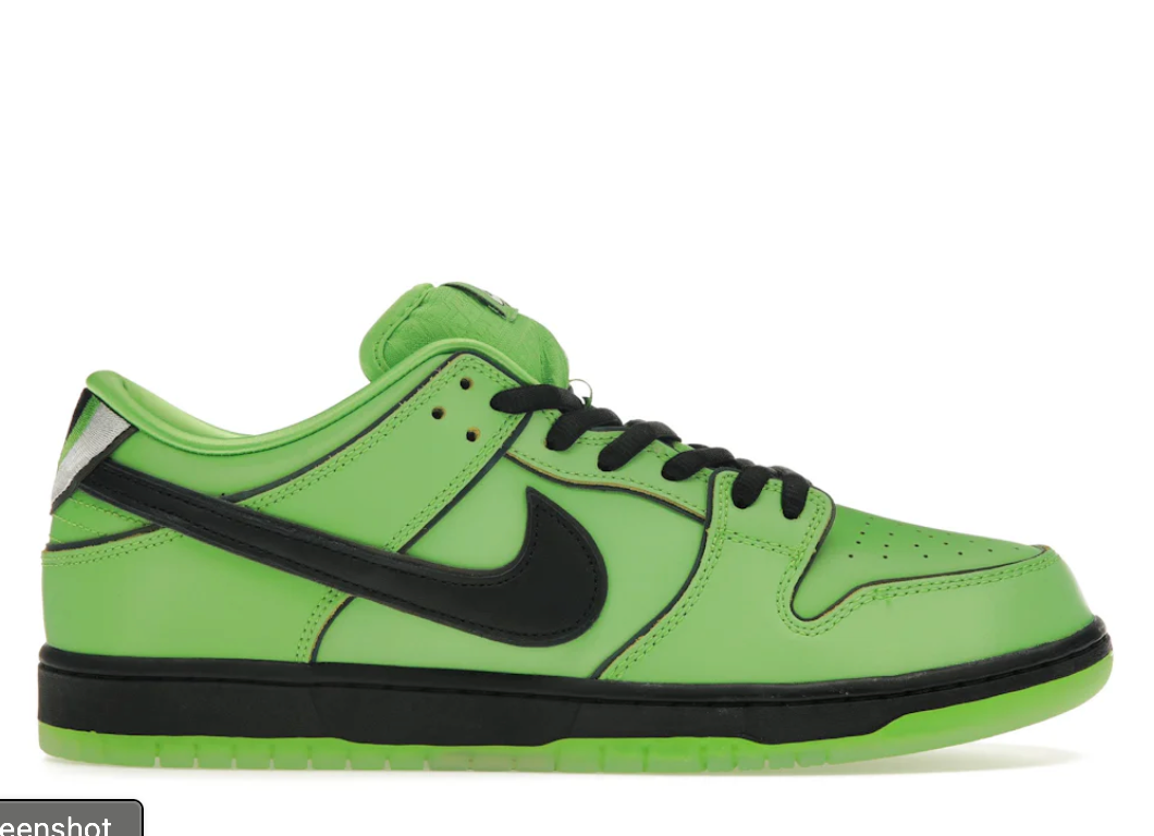 Nike SB Dunk Low The Powerpuff Girls Buttercup