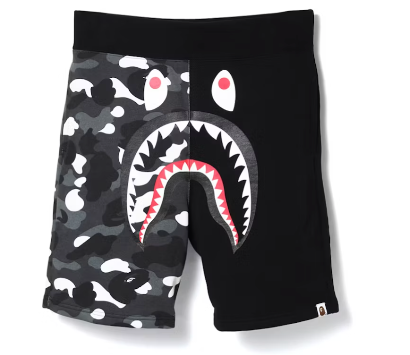 BAPE City Camo Shark Sweat Shorts