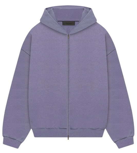 Fear of God Essentials Heavy Fleece Full Zip Hoodie 'Lavender'