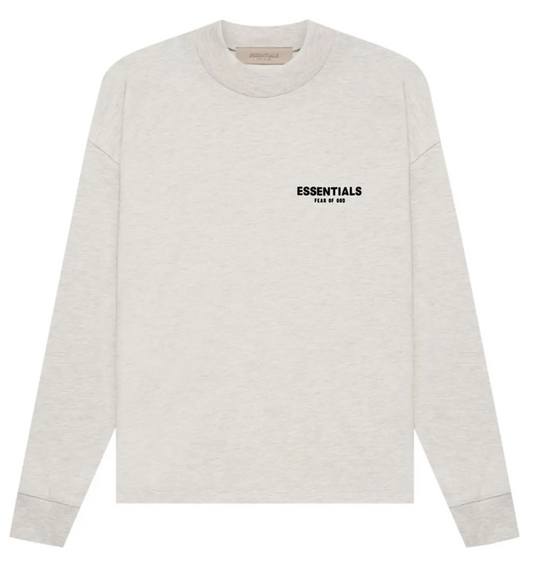 Fear of God Essentials Long-Sleeve Tee 'Light Oatmeal'