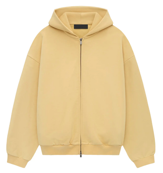 Fear of God Essentials Heavy Fleece Full Zip Hoodie 'Amber'
