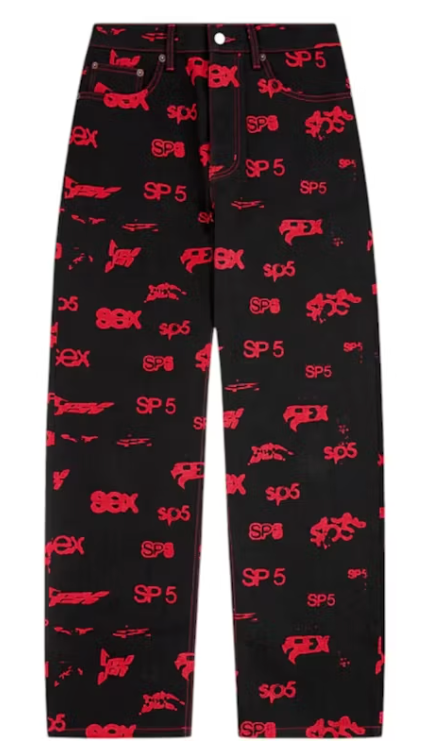 Sp5der 5EX AOP Denim Black