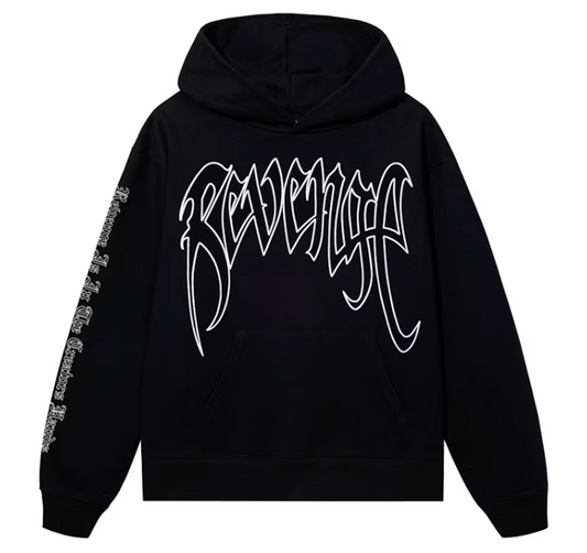 Revenge XXXTentacion Kill Outline Hoodie Black/White