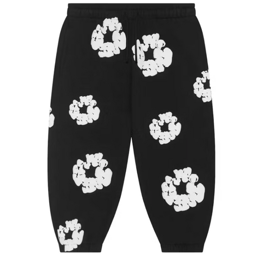 Denim Tears Kids Cotton Wreath Sweatpants Black