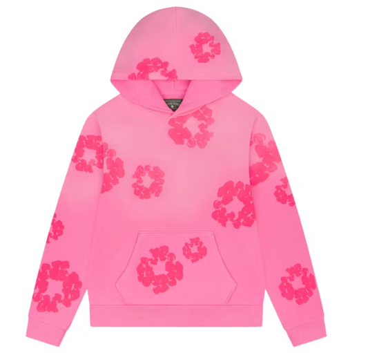 Denim Tears Mono Cotton Wreath Hoodie Pink
