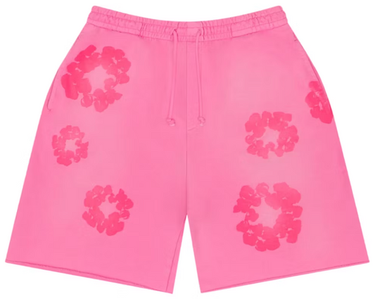 Denim Tears Mono Cotton Wreath Sweat Shorts Pink