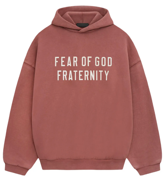 Fear of God Essentials Heavy Fleece Hoodie 'Crimson'
