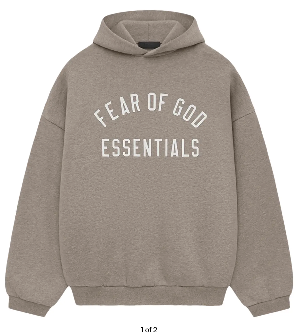 Fear of God Essentials Fleece Hoodie 'Heather Grey'