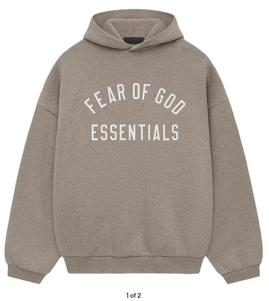 Fear of God Essentials Fleece Hoodie 'Heather Grey'