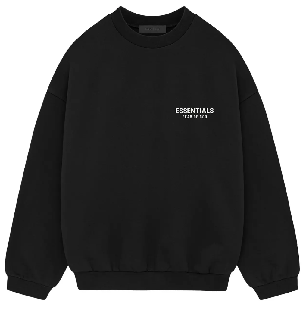 Fear of God Essentials Fleece Crewneck II 'Black'
