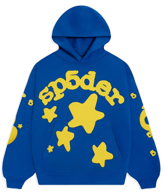 Sp5der Beluga Hoodie TC Blue