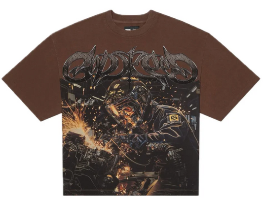 Godspeed Steel Sharpens Steel (Brown Wash)