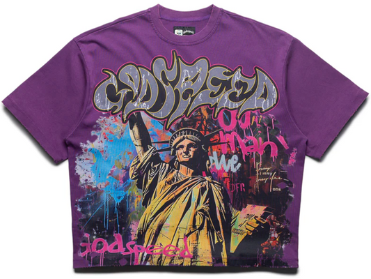 Godspeed New York Vandal Tee purple
