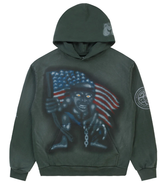 Travis Scott Metlife Flag Sweatshirt Green