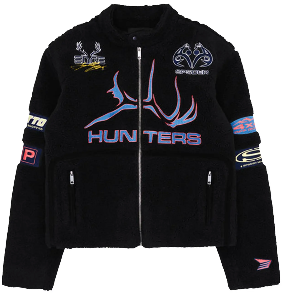 Sp5der Sherpa Hunter Moto Jacket 'Black'