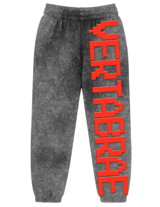 vertebrae sweatpants black/red