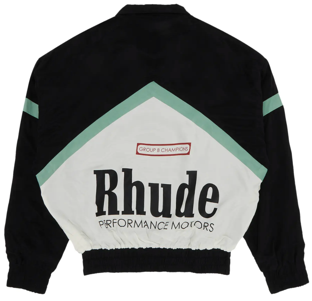 Rhude Awakening Track Jacket 'Black/Green/Creme'