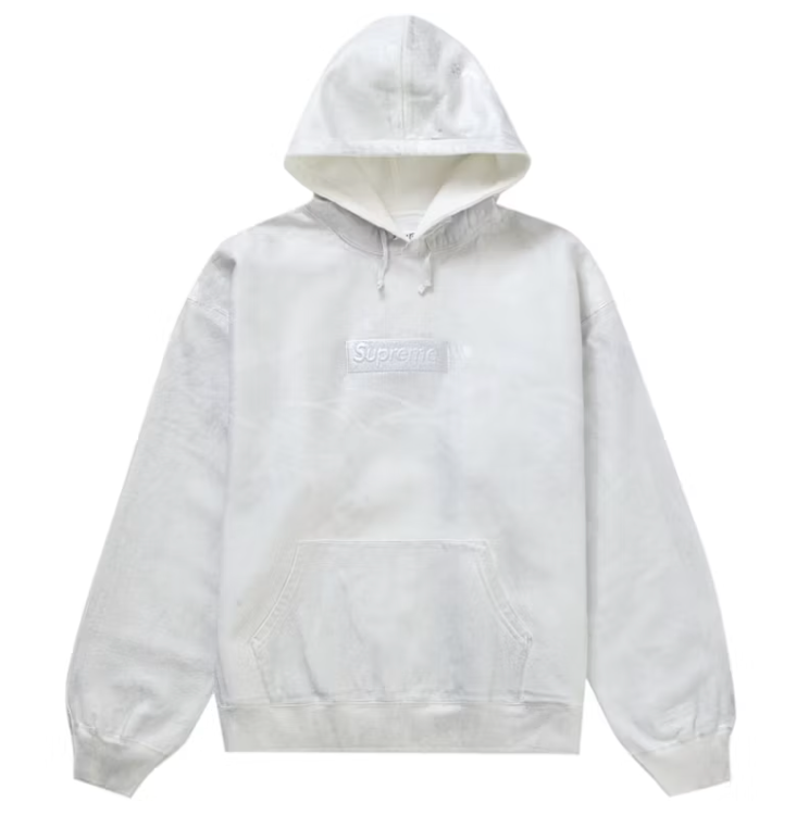 Supreme MM6 Maison Margiela Foil Box Logo Hooded Sweatshirt White