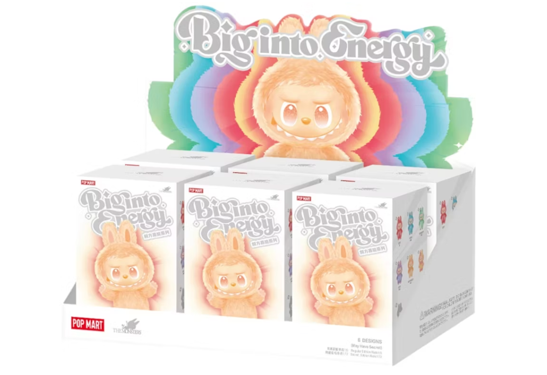 Pop Mart Labubu The Monsters Big into Energy Series Vinyl Plush Pendant Sealed Case (6 Blind Box)