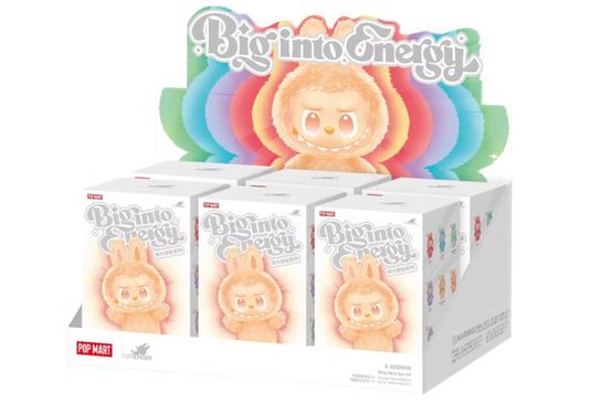 Pop Mart Labubu The Monsters Big into Energy Series Vinyl Plush Pendant Sealed Case (6 Blind Box)