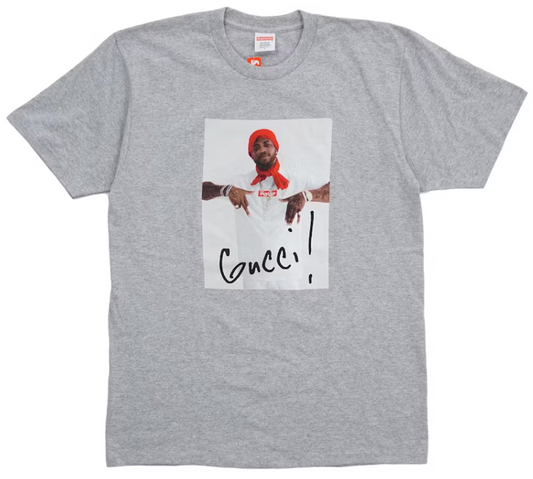 Supreme Gucci Mane Tee Grey