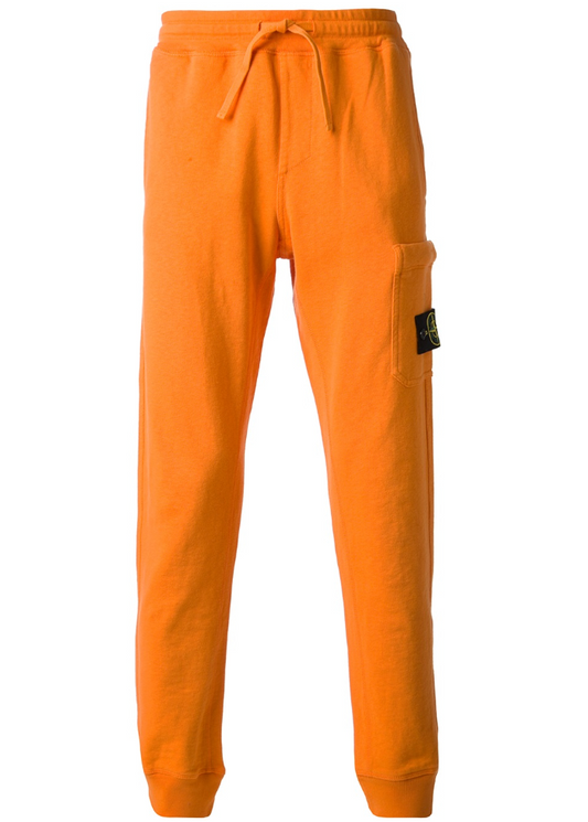 Orange Stone Island Sweatpants