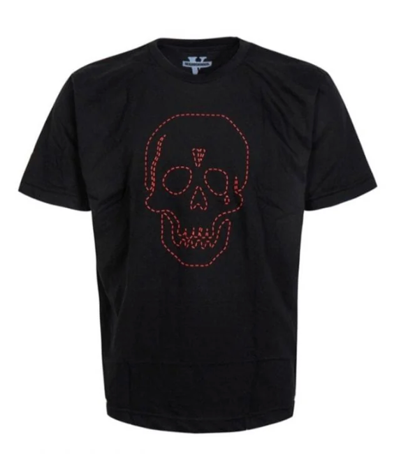 Vlone x Neighborhood Skull Tee Black/Orange