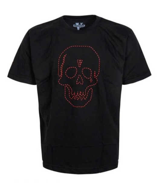 Vlone x Neighborhood Skull Tee Black/Orange