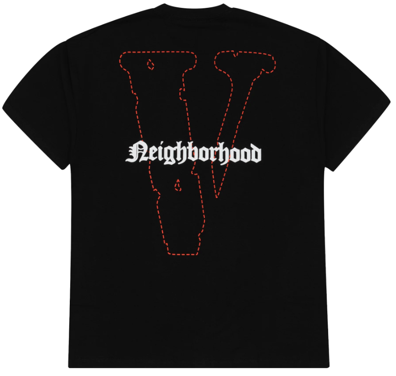 Vlone x Neighborhood Skull Tee Black/Orange
