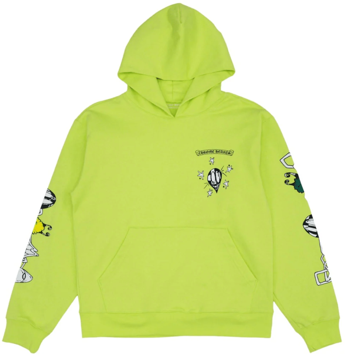 Chrome Hearts Matty Boy Link Hoodie Lime Green
