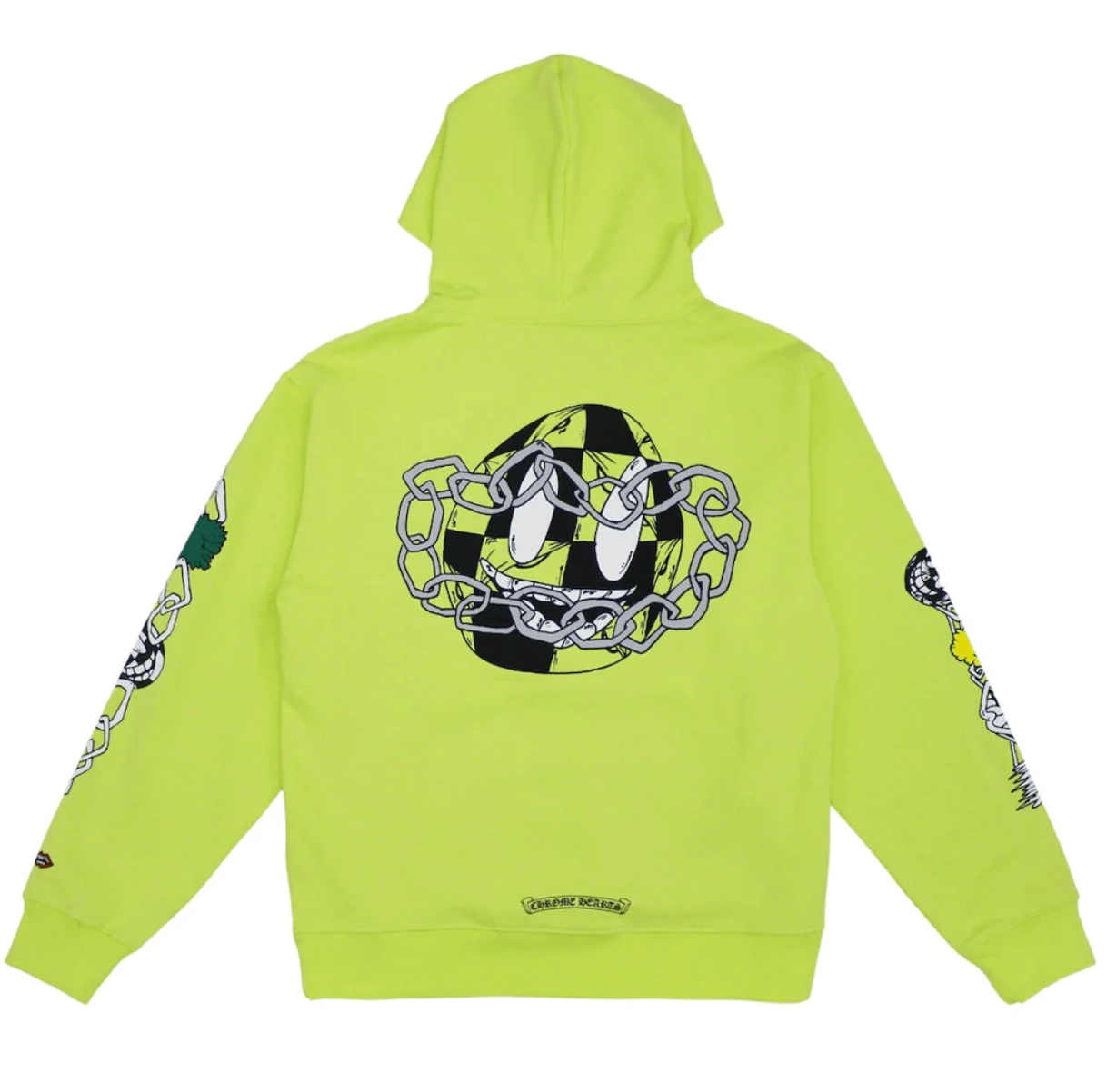 Chrome Hearts Matty Boy Link Hoodie Lime Green