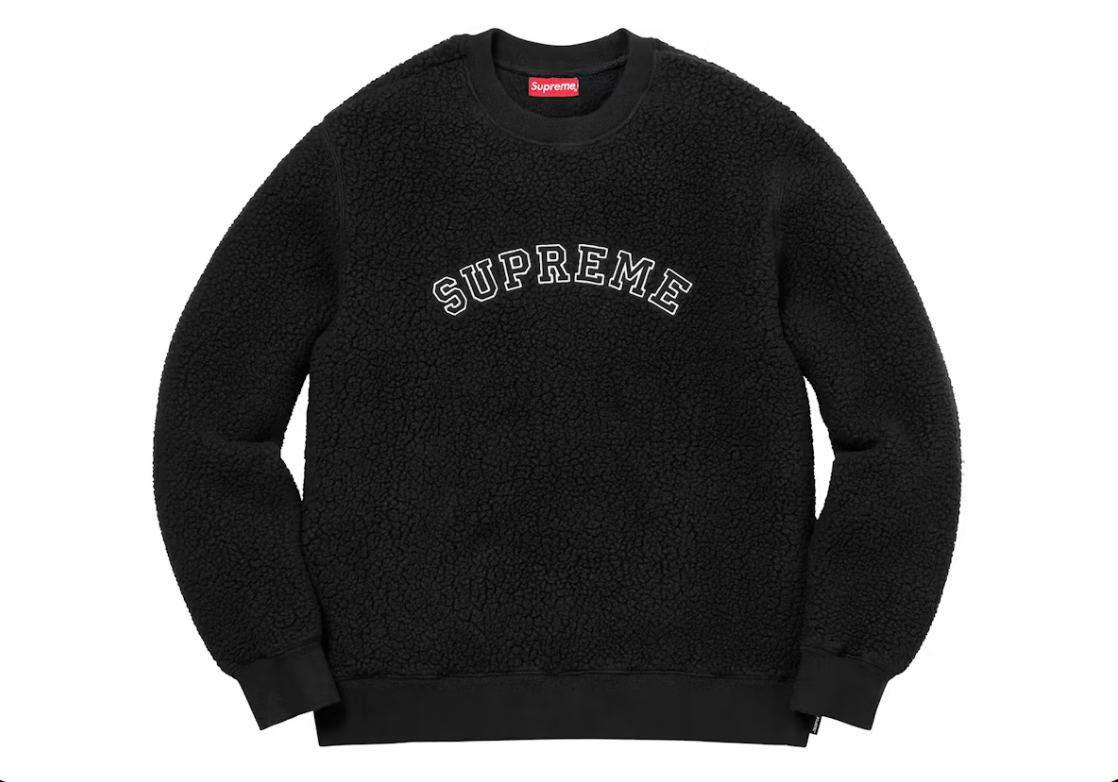 Supreme Polartec Deep Pile Crewneck