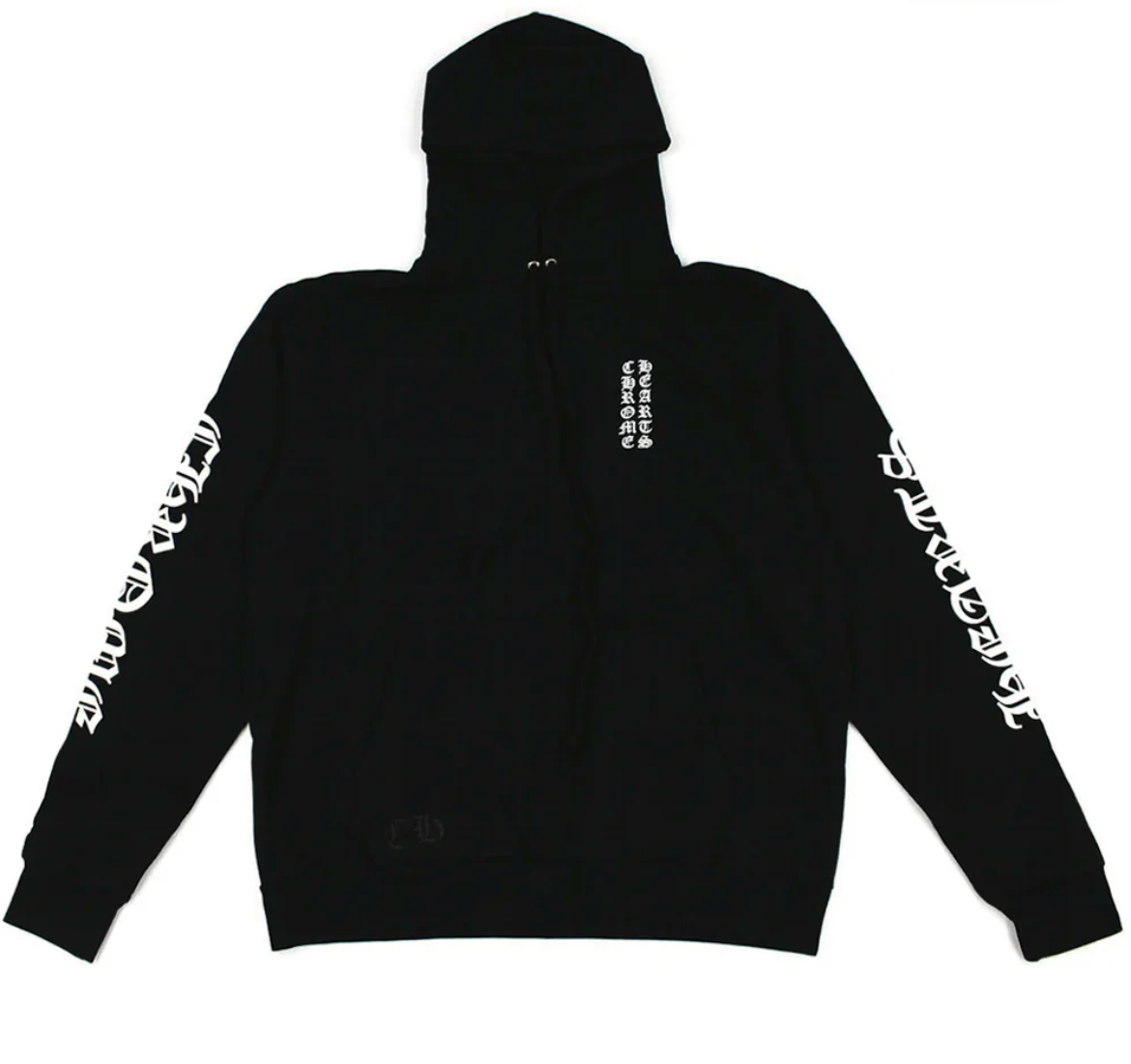 Chrome Hearts Vertical Logo Hoodie Black