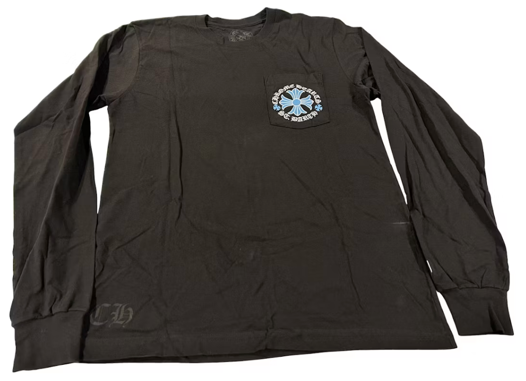 Chrome Hearts St. Barth's Exclusive Long Sleeve T-shirt Black/Blue