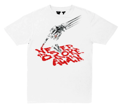 Vlone x Never Broke Again Bones T-Shirt White
