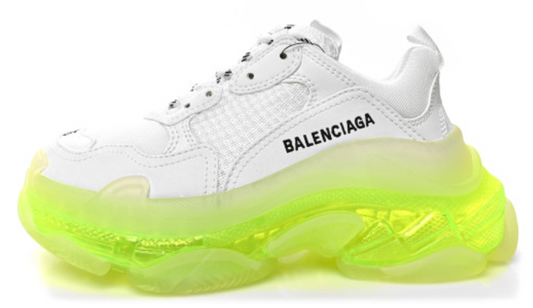 Balenciaga Wmns Triple S Sneaker 'Clear Sole - White Fluo Yellow'