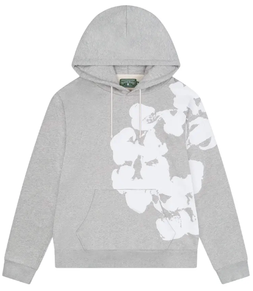 Denim Tears Big Cotton Wreath hoodie Grey