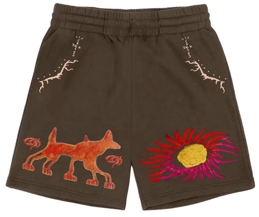 Travis Scott Sun Shorts Brown