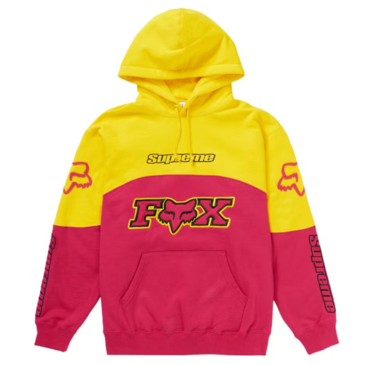 Supreme Fox Racing Hooded Sweatshirt Pink