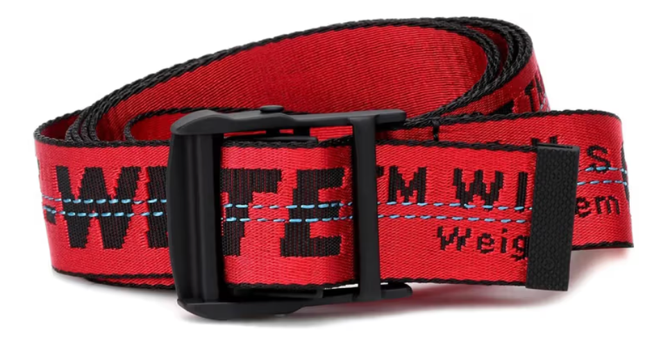 OFF-WHITE Industrial Belt Red/Black