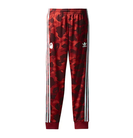 BAPE x adidas adicolor Track Pants Raw Red