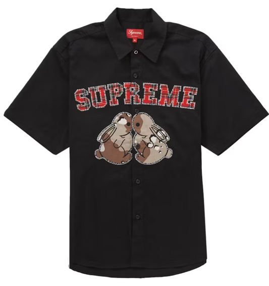 Supreme Bunnies S/S Work Shirt Black