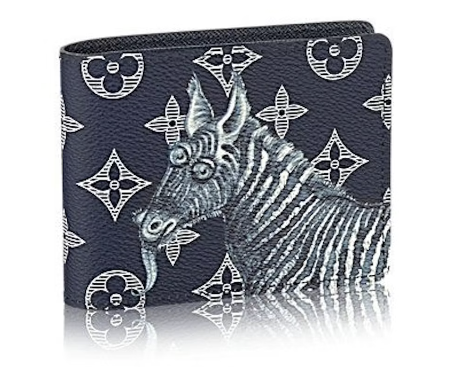 Louis Vuitton Multiple Wallet Savane Monogram Chapman Ink