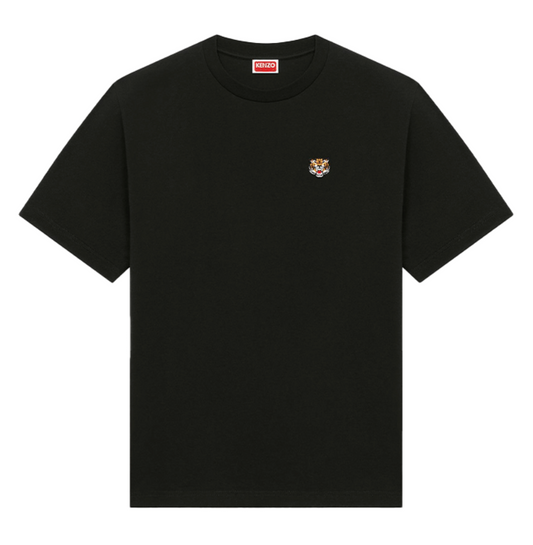 Kenzo Lucky Tiger Embroidered Tee Black