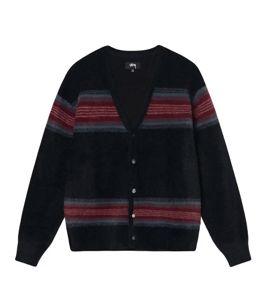 Stussy Striped Shaggy Cardigan