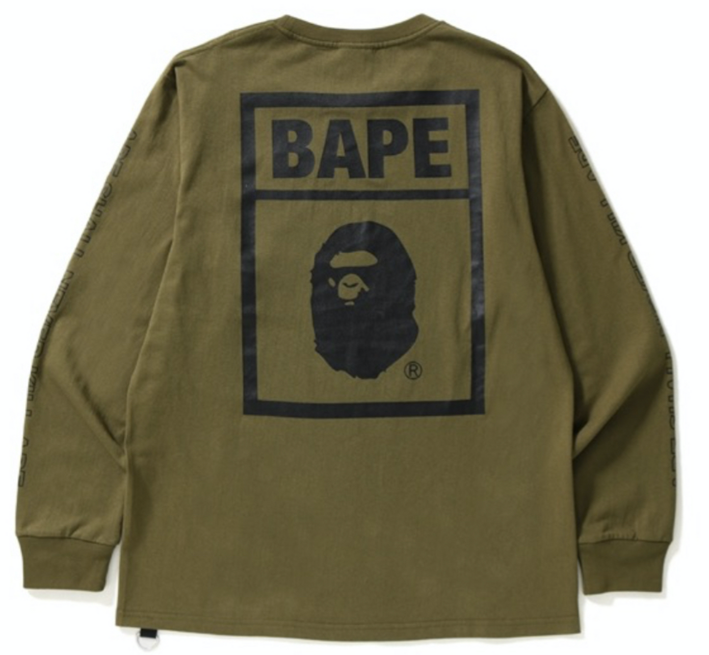 Bape Olive Long Sleeve Tee