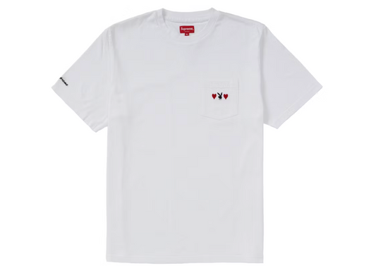 Supreme Playboy Pocket Tee White